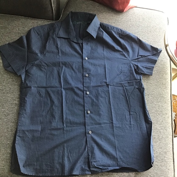 Perry Ellis 100% Cotton button down shirt size L - Picture 2 of 8